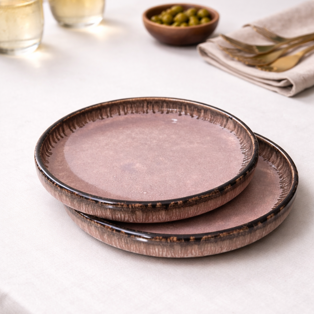 Guava Pink Dinner Plate - Orchard Collection (Set of 2)